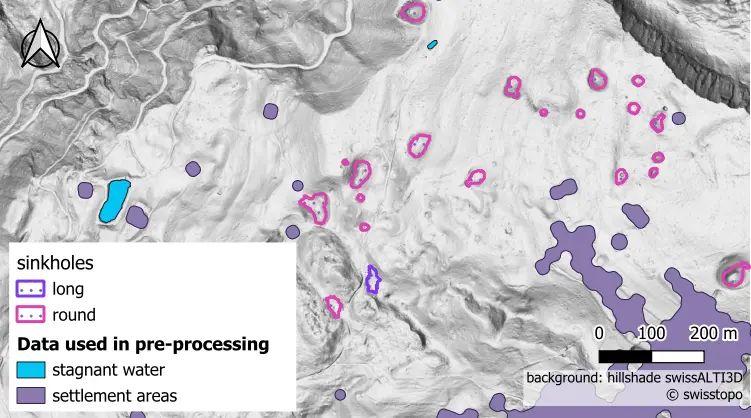 Sinkhole detections from the IGN's method